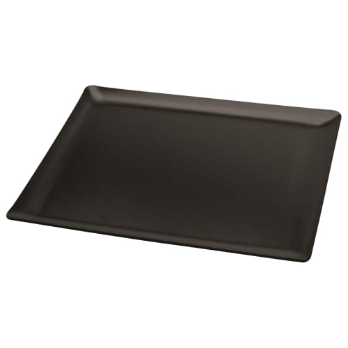 Glamour Line Rectangular Leatherette Tray, Black